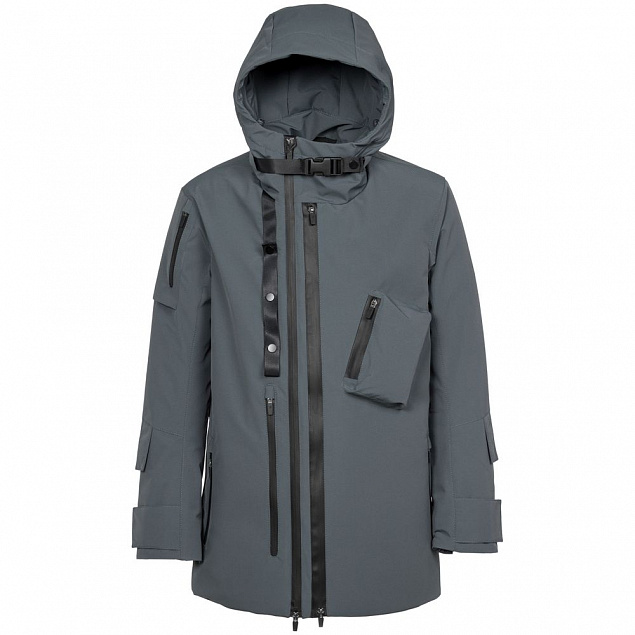 Куртка Secur, серая с логотипом  заказать по выгодной цене в кибермаркете AvroraStore