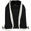 Рюкзак Nock, черный с белой стропой с логотипом  заказать по выгодной цене в кибермаркете AvroraStore
