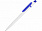 Ручка шариковая Этюд, белый/синий с логотипом  заказать по выгодной цене в кибермаркете AvroraStore