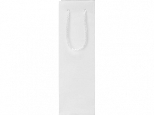 Пакет под бутылку Imilit 11х35х11 см, белый с логотипом  заказать по выгодной цене в кибермаркете AvroraStore