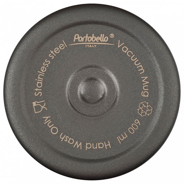 Термокружка вакуумная, Twist, 600 ml, серая с логотипом  заказать по выгодной цене в кибермаркете AvroraStore