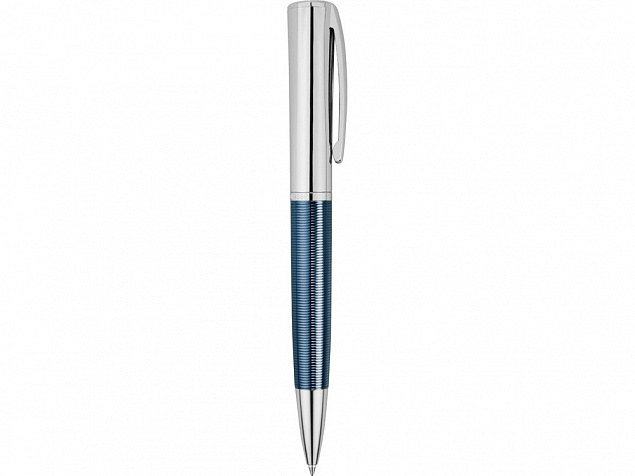 Ручка металлическая шариковая Conquest Blue с логотипом  заказать по выгодной цене в кибермаркете AvroraStore