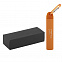 Зарядное устройство "Minty" 2800 mAh, с карабином, оранжевый, покрытие soft touch с логотипом  заказать по выгодной цене в кибермаркете AvroraStore