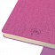 Бизнес-блокнот А5  "Provence", розовый , мягкая обложка, в клетку с логотипом  заказать по выгодной цене в кибермаркете AvroraStore