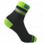 Водонепроницаемые носки Pro Visibility Cycling, черные с зеленым с логотипом  заказать по выгодной цене в кибермаркете AvroraStore