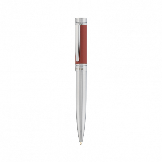 Ручка шариковая Zoom Red с логотипом  заказать по выгодной цене в кибермаркете AvroraStore