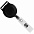 Ретрактор Attach с ушком для ленты, черный с логотипом  заказать по выгодной цене в кибермаркете AvroraStore
