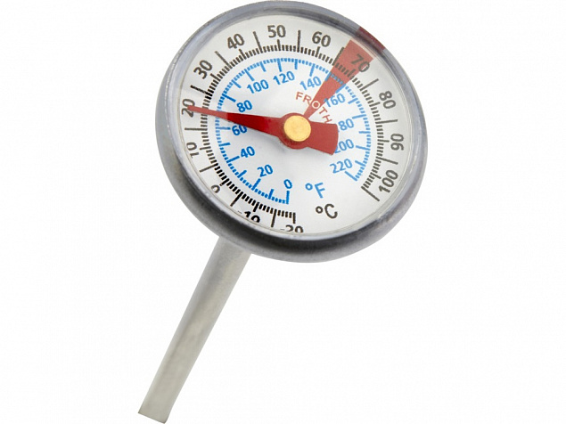 Met Термометр для барбекю, серебристый с логотипом  заказать по выгодной цене в кибермаркете AvroraStore