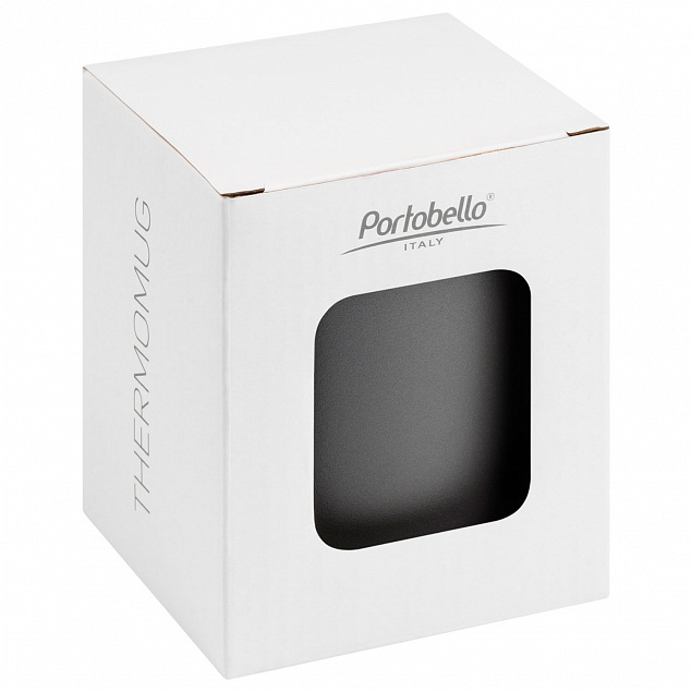 Термокружка вакуумная Portobello, Viva, 400 ml, серая с логотипом  заказать по выгодной цене в кибермаркете AvroraStore