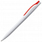 Ручка шариковая Pin, белая с красным с логотипом  заказать по выгодной цене в кибермаркете AvroraStore