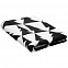 Плед «Танцующий лес», черно-белый с логотипом  заказать по выгодной цене в кибермаркете AvroraStore