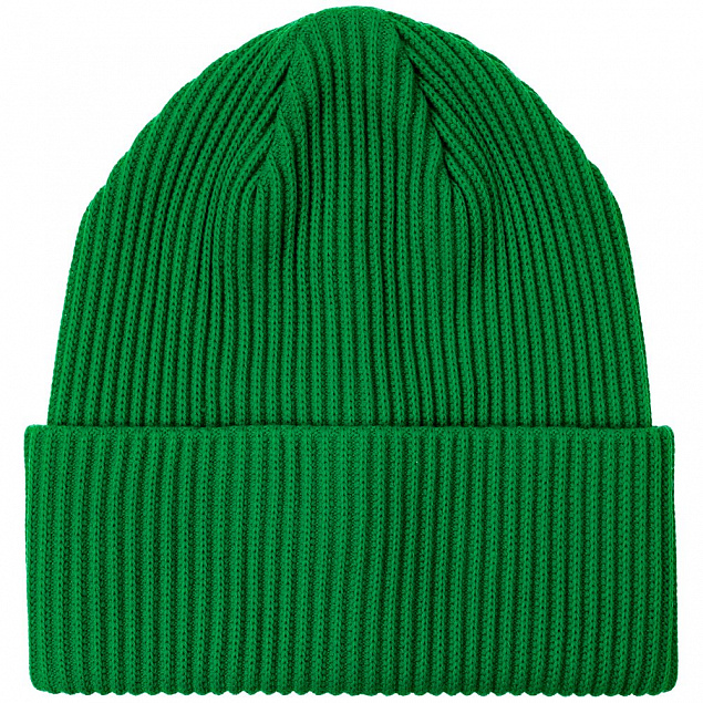 Шапка Franky, зеленая с логотипом  заказать по выгодной цене в кибермаркете AvroraStore