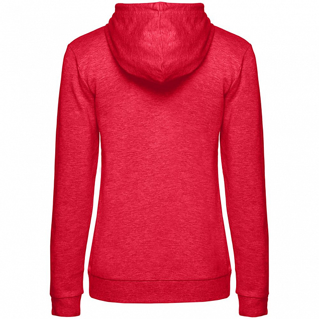 Толстовка с капюшоном женская Hoodie, красный меланж с логотипом  заказать по выгодной цене в кибермаркете AvroraStore