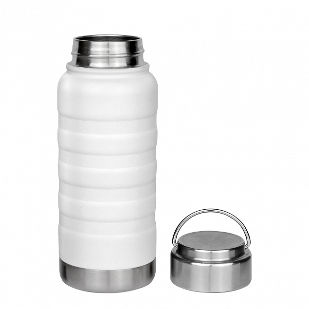 Термобутылка вакуумная герметичная, Garda, 530 ml, белая с логотипом  заказать по выгодной цене в кибермаркете AvroraStore