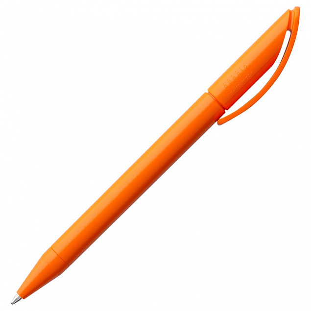 Ручка шариковая Prodir DS3 TPP, оранжевая с логотипом  заказать по выгодной цене в кибермаркете AvroraStore