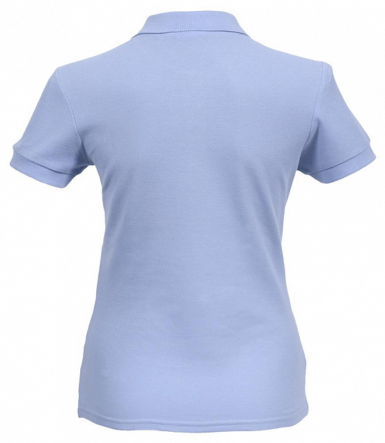 Рубашка поло женская PASSION 170, голубая с логотипом  заказать по выгодной цене в кибермаркете AvroraStore