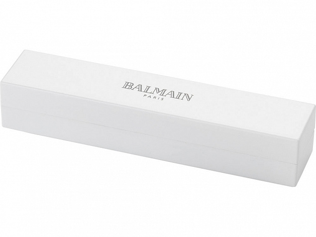 Ручка шариковая Margaux от Balmain, белый с логотипом  заказать по выгодной цене в кибермаркете AvroraStore
