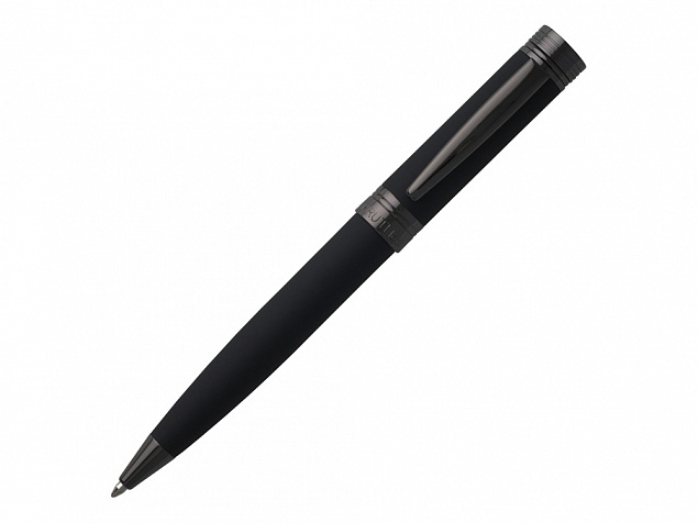 Ручка шариковая Zoom Soft Black с логотипом  заказать по выгодной цене в кибермаркете AvroraStore