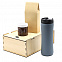 Подарочный набор Ирвин, серый (черный чай, мед с фундуком и какао) с логотипом  заказать по выгодной цене в кибермаркете AvroraStore