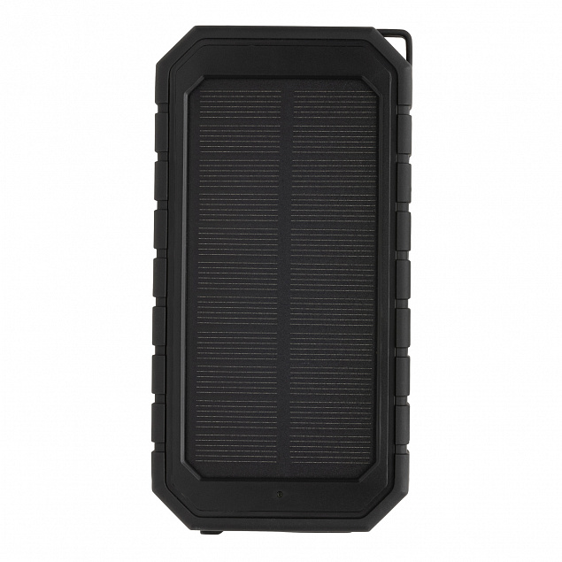 Внешний аккумулятор Solar из переработанного пластика RCS на солнечной батарее с беспроводной зарядк с логотипом  заказать по выгодной цене в кибермаркете AvroraStore