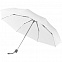 Зонт складной Fiber Alu Light, белый с логотипом  заказать по выгодной цене в кибермаркете AvroraStore