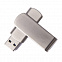 USB flash-карта SWING METAL (32Гб), серебристая, 5,3х1,7х0,9 см, металл с логотипом  заказать по выгодной цене в кибермаркете AvroraStore