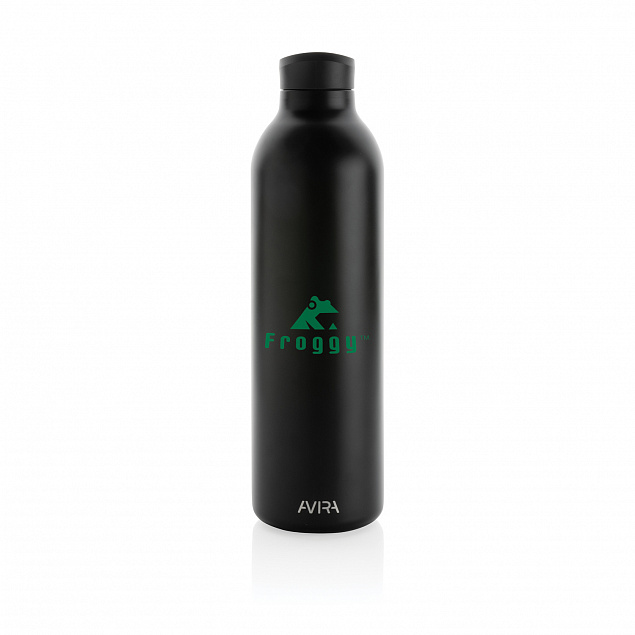 Термобутылка Avira Avior из переработанной нержавеющей стали RCS, 1 л с логотипом  заказать по выгодной цене в кибермаркете AvroraStore