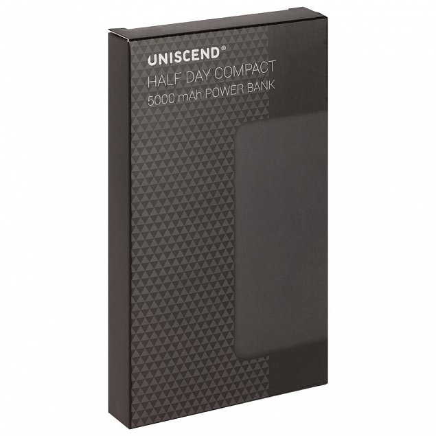 Внешний аккумулятор Uniscend Half Day Compact 5000 мAч, белый с логотипом  заказать по выгодной цене в кибермаркете AvroraStore