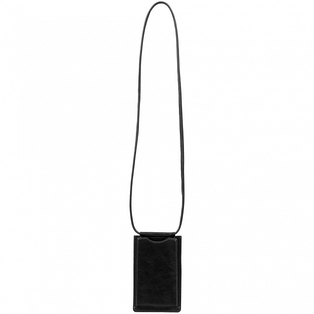 Сумочка для телефона Apache, черная с логотипом  заказать по выгодной цене в кибермаркете AvroraStore