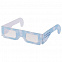 Новогодние 3D очки «Снежинки», голубые с логотипом  заказать по выгодной цене в кибермаркете AvroraStore