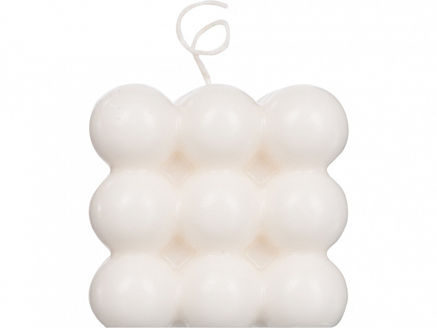 Свеча «Bubbles», без отдушки с логотипом  заказать по выгодной цене в кибермаркете AvroraStore