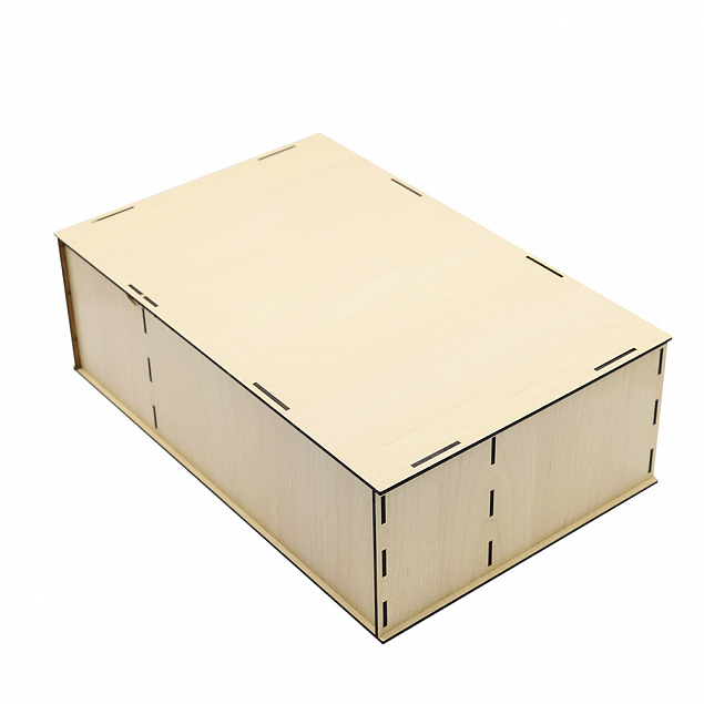 Подарочная коробка ламинированная из HDF 36,3*23,4*12,5 см ( 3 отделения)  с логотипом  заказать по выгодной цене в кибермаркете AvroraStore