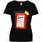 Футболка женская «Сода», черная с логотипом  заказать по выгодной цене в кибермаркете AvroraStore