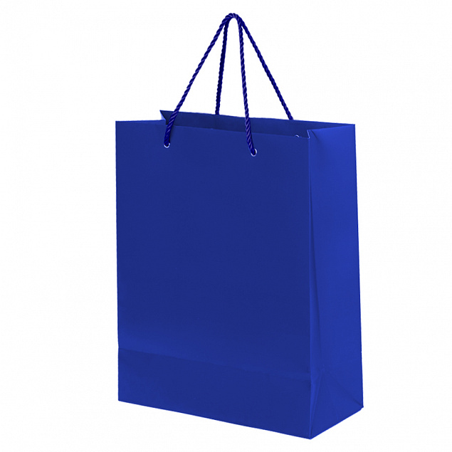 Пакет подарочный BIG GLAM 32х12х43 см, синий с логотипом  заказать по выгодной цене в кибермаркете AvroraStore