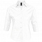 Рубашка женская с рукавом 3/4 EFFECT 140, белая с логотипом  заказать по выгодной цене в кибермаркете AvroraStore