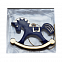 Ёлочная игрушка Лошадка (синий) с логотипом  заказать по выгодной цене в кибермаркете AvroraStore