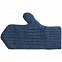 Варежки Comfort Up, синий меланж с логотипом  заказать по выгодной цене в кибермаркете AvroraStore