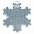 Пешеходный светоотражатель «Снежинка», синий с логотипом  заказать по выгодной цене в кибермаркете AvroraStore