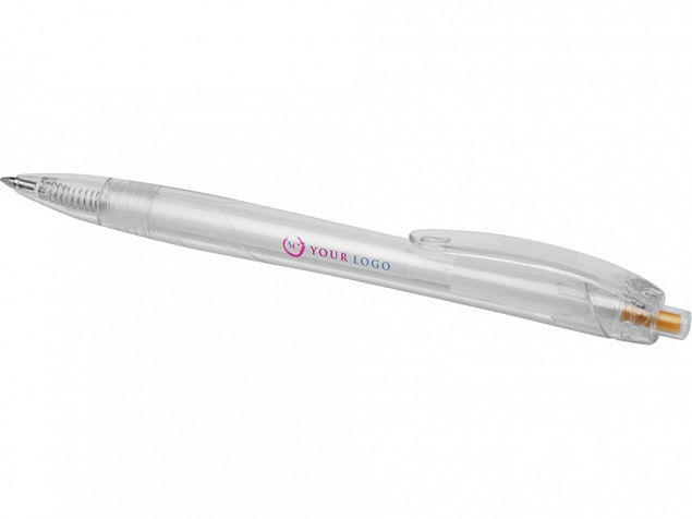 Шариковая ручка Honua из переработанного ПЭТ , прозрачный с логотипом  заказать по выгодной цене в кибермаркете AvroraStore
