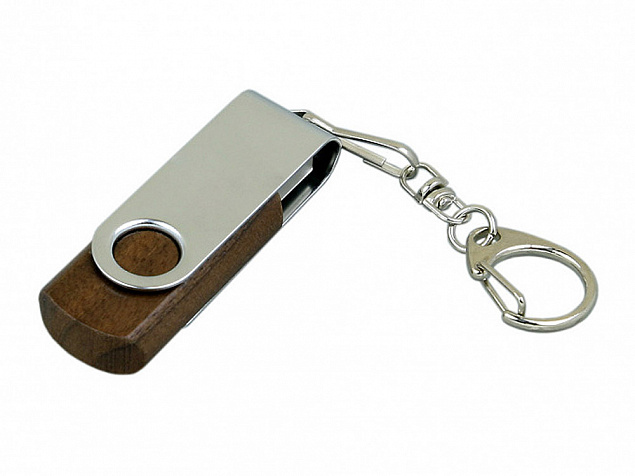 USB-флешка на 32 Гб с поворотным механизмом с логотипом  заказать по выгодной цене в кибермаркете AvroraStore