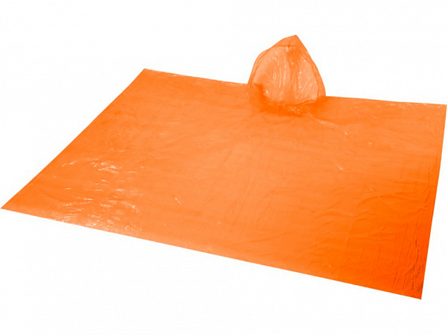 Дождевик Xina, оранжевый с логотипом  заказать по выгодной цене в кибермаркете AvroraStore