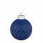 Елочный шар Chain, 8 см, синий с логотипом  заказать по выгодной цене в кибермаркете AvroraStore