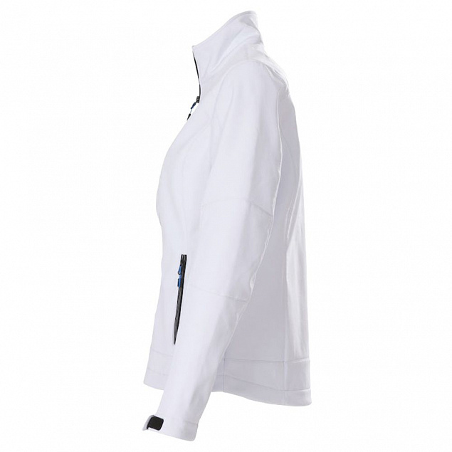 Куртка софтшелл женская TRIAL LADY, белая с логотипом  заказать по выгодной цене в кибермаркете AvroraStore
