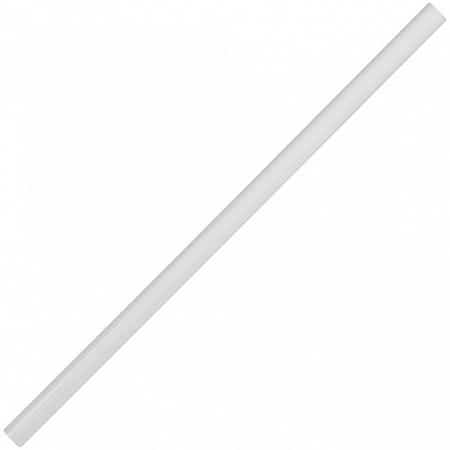 Карандаш незаточенный Draft Craft, белый с логотипом  заказать по выгодной цене в кибермаркете AvroraStore