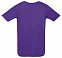Футболка унисекс SPORTY 140 темно-фиолетовая с логотипом  заказать по выгодной цене в кибермаркете AvroraStore