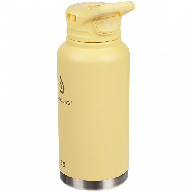Термобутылка Fujisan XL, желтая с логотипом  заказать по выгодной цене в кибермаркете AvroraStore
