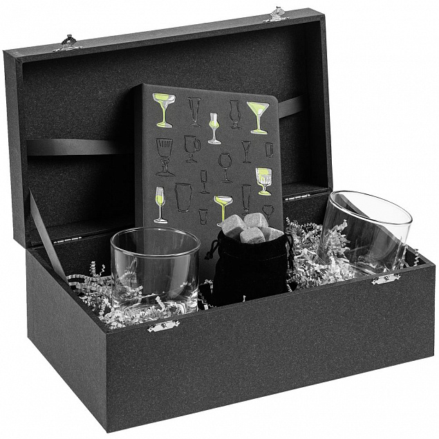 Набор «Культура пития», с бокалами и камнями для виски с логотипом  заказать по выгодной цене в кибермаркете AvroraStore