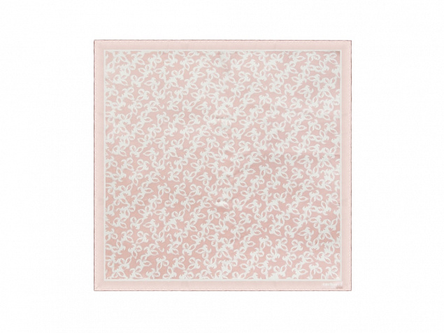 Шелковый платок Hirondelle Light Pink с логотипом  заказать по выгодной цене в кибермаркете AvroraStore
