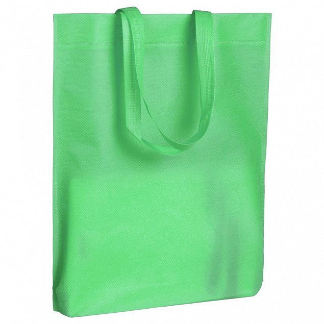 Сумка для покупок Span 70, светло-зеленая с логотипом  заказать по выгодной цене в кибермаркете AvroraStore
