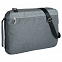 Конференц-сумка 2 в 1 twoFold, серый с темно-серым с логотипом  заказать по выгодной цене в кибермаркете AvroraStore